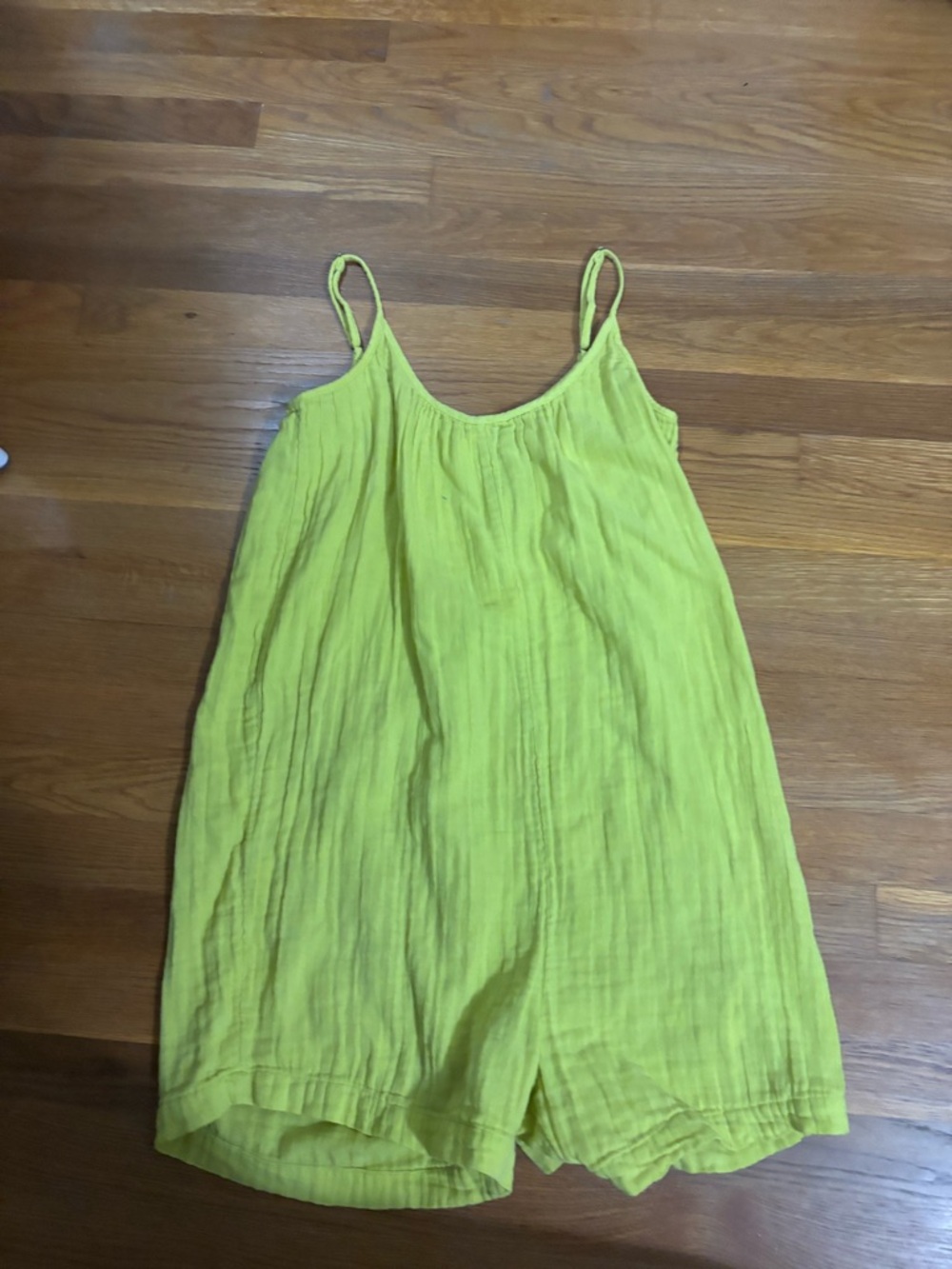 Neon yellow One-Piece Romper - Lightweight Summer Style